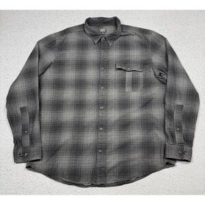 Filson Shirt Mens 2XL Gray Plaid Long Sleeve Button Up Cotton Casual Outdoor